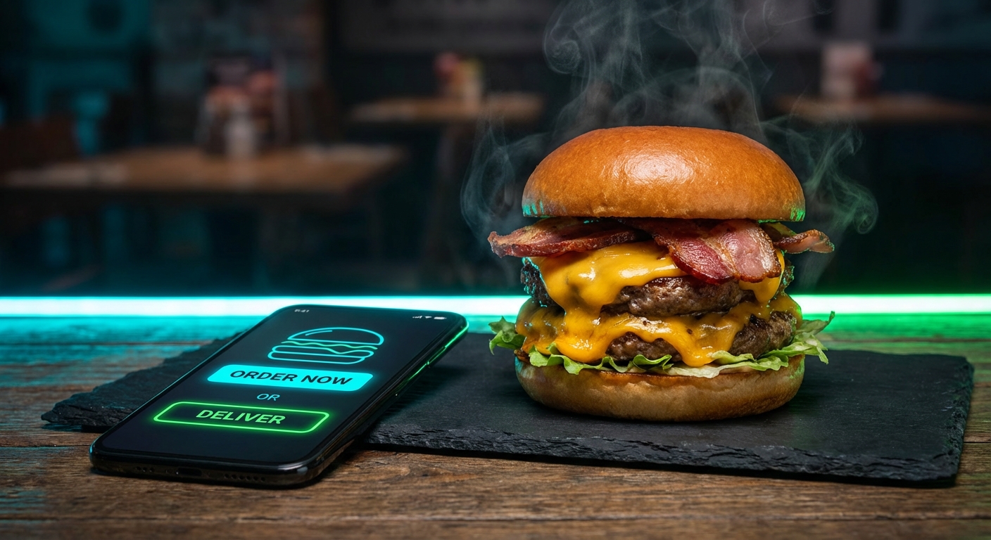 Interface de commande BungeeFood pour restaurant halal